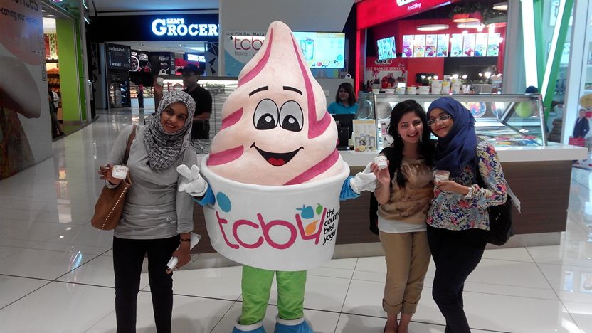TCBY Malaysia's Mascot Visits Stores - TCBY Franchise